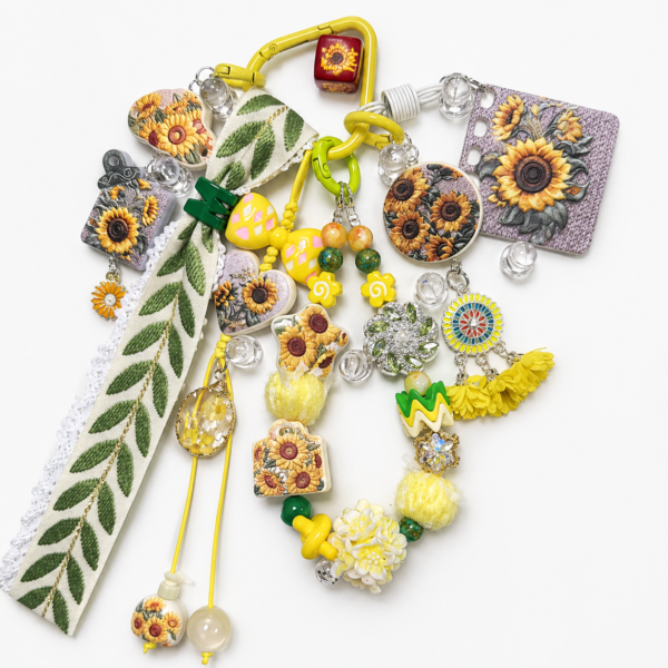 Sunflower Garden Bag Charm