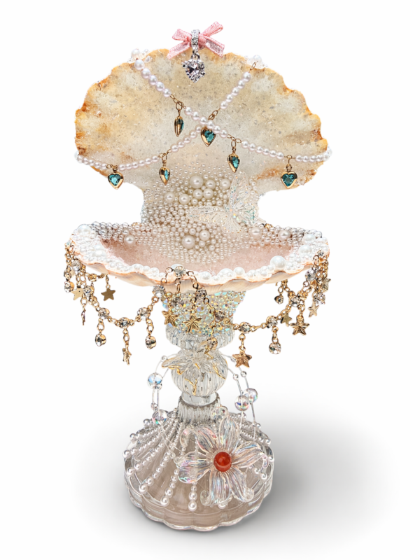 Luxury Handmade Shell Jewelry Box – Pearl Decor Ocean Style Trinket Organizer