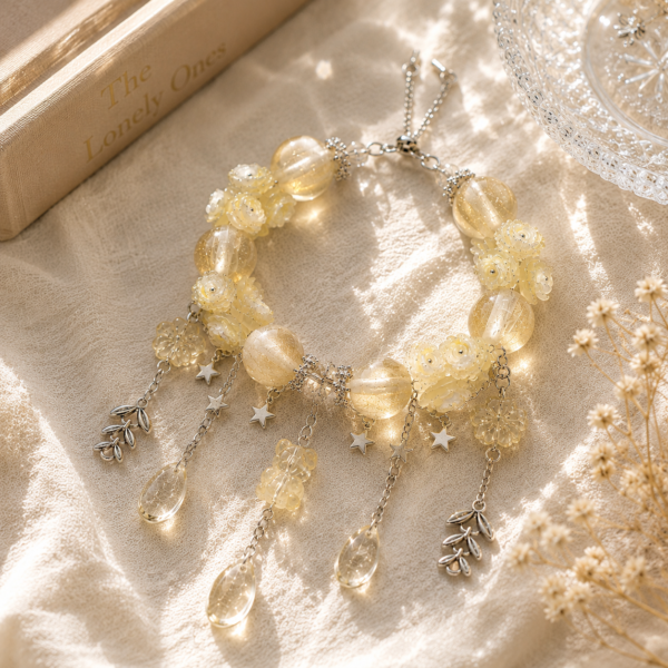 Moonlit Garden · Handmade Crystal Bracelet